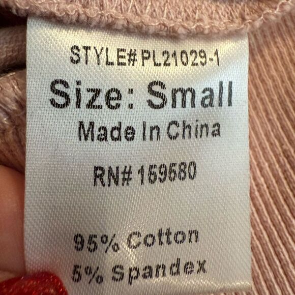 Pink Lily blush pink cropped sweatshirt with back detailing size S - Picture 7 of 7